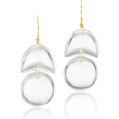 Ten Thousand Things Rock Crystal Tiny Arp Drop Earrings