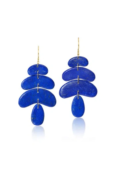 Ten Thousand Things Small Lapis Dangle Earrings