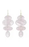 Ten Thousand Things Small Oval Totem 18k Yellow Gold Morganite Earrings In Pink