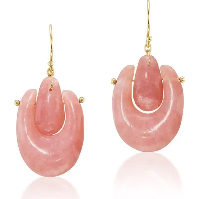 Ten Thousand Things Small Pink Opal O'keefe Drop Earrings