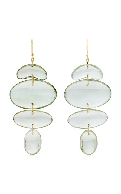 Ten Thousand Things Small Totem 18k Yellow Gold Amethyst Earrings