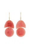 Ten Thousand Things Tiny Arp 18k Yellow Gold Opal Earrings In Neutral