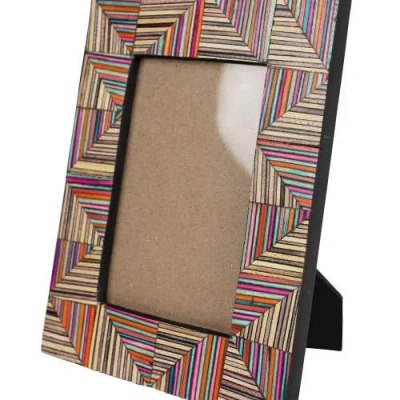 Ten Thousand Villages 4x6 Prism Wood Frame In Multi
