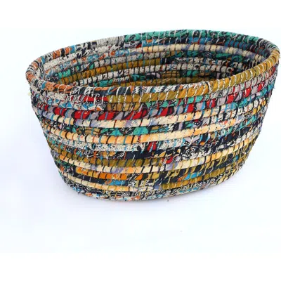 Ten Thousand Villages Bright Day Laundry Basket In Multi