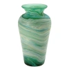 Ten Thousand Villages Deep Currents Vase In Green