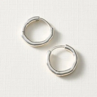 Ten Thousand Villages Elisa Sterling Hoop Earrings In Silver