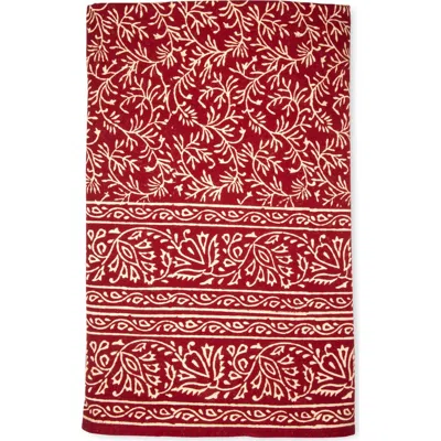 Ten Thousand Villages Red Vines Tablecloth