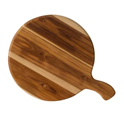 Ten Thousand Villages Redondo Teak Pizza Cutting Board In Natural