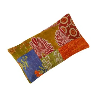 Ten Thousand Villages Sari Motif Cushion Cover In Multi