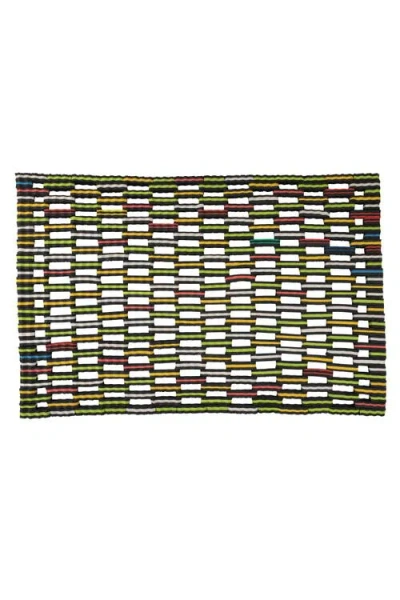 Ten Thousand Villages Upcycled Flip-flop Mat In Multi