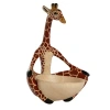 Ten Thousand Villages Yoga Giraffe Bowl In Brown