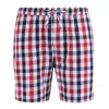 Ten West Apparel Men's Plaid Lounge Shorts In Red
