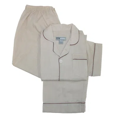 TEN WEST APPAREL MEN'S SHORT SLEEVE LONG LEG SOLID PAJAMA SET