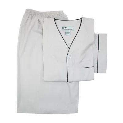 Ten West Apparel Men's Short Sleeve Short Leg Pajama Set In Grey