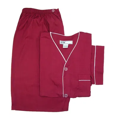 Ten West Apparel Men's Short Sleeve Short Leg Pajama Set In Red