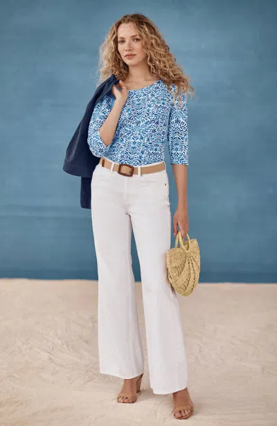 Tencel Tall High-rise Cotton &  Lyocell Wide-leg Jeans In White