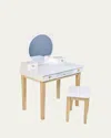Tender Leaf Toys Forest Dressing Storage Table W/ Stool