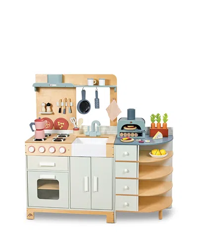 Tender Leaf Toys La Fiamma Grand Kitchen - Ages 3+ In Coffee