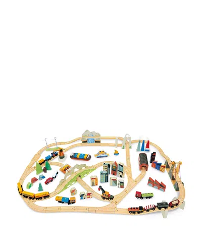 Tender Leaf Toys Mountain View Train Set - Ages 3+ In Multi