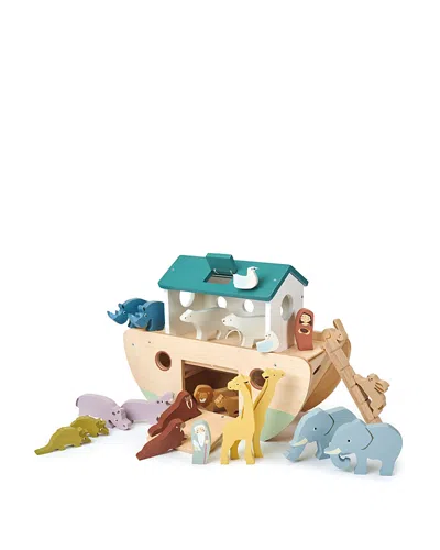 Tender Leaf Toys Noah's Wooden Ark Set - Ages 3+ In Neutral