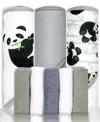 Tendertyme Baby Boys And Baby Girls 8 Piece Hooded Bath Towel And Wash Cloth Set In Gray