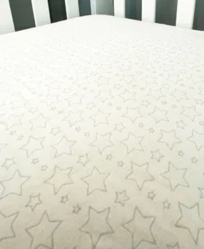 Tendertyme Baby Boys And Girls Flannel Star Crib Sheet In Gray