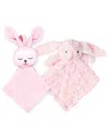 Tendertyme Baby Girls Pacifier Keeper And Bunny Plush, 2 Piece Set In Pink