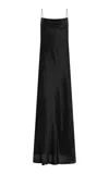 Tenere Camille Bias Slip Dress In Black