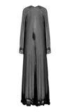 Tenere Idris Crinkled Silk Chiffon Maxi Dress In Black