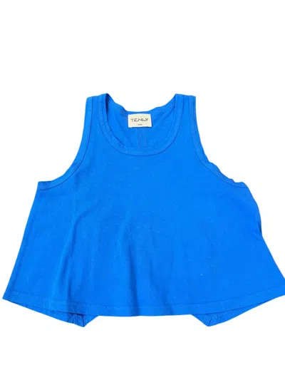 Tenly Kids' Girls Flared Swing Tank Top In Cobalt Blue