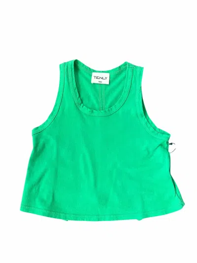 Tenly Kids' Girls Flared Swing Tank Top In Kelly Green