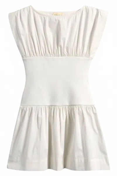 Tenly Kids' Girls Poplin Contrast Mini Dress In White