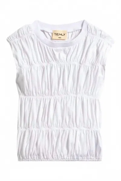 Tenly Kids' Girls Ruched Tank Top In White