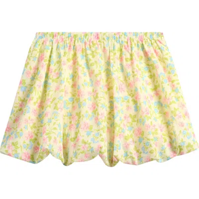 Tenly Kids' Grecian Print Gauze Bubble Skirt In Yellow