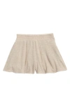 Tenly Kids' Hacci Pleated Pull-on Pants In Brown