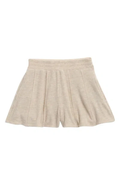 Tenly Kids' Hacci Pleated Pull-on Pants In Brown
