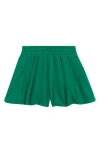 Tenly Kids' Hacci Pleated Pull-on Pants In Green