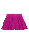 Tenly Kids' Hacci Pleated Pull-on Pants In Pink