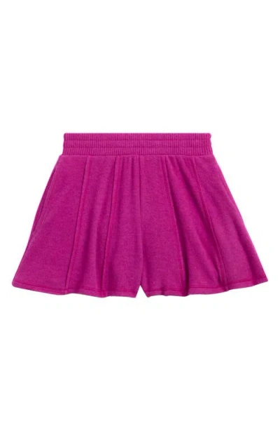 Tenly Kids' Hacci Pleated Pull-on Pants In Pink