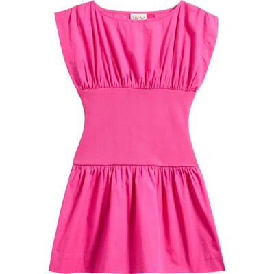 Tenly Kids' Poplin Minidress In Pink