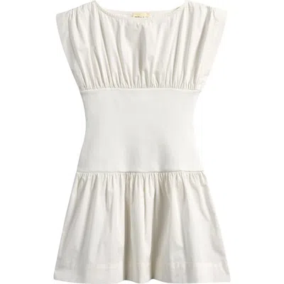 Tenly Kids' Poplin Minidress In White
