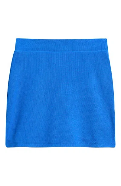 Tenly Kids' Rib Knit Skirt In Blue
