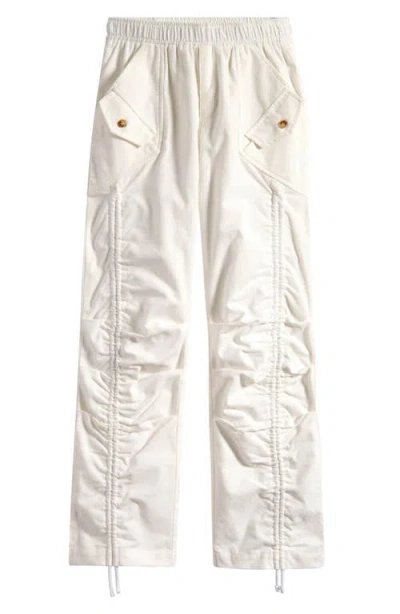 Tenly Kids' Ruched Corduroy Utility Pants In Metallic
