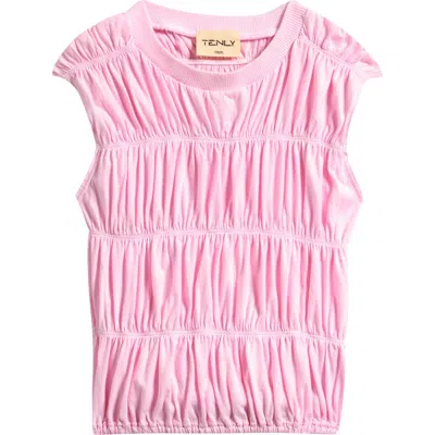 Tenly Kids Smocked Tiered Cotton Tank In Multi