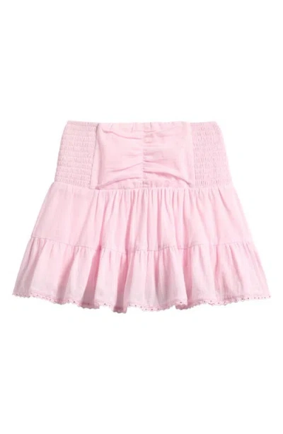 Tenly Kids' Smocked Waist Cotton Peasant Skirt In Multi