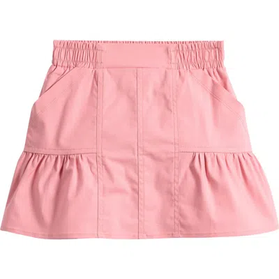 Tenly Kids'  Poplin Stitched Skirt In Pink
