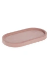 Tenn Prairie Oval Candle Tray In Pink