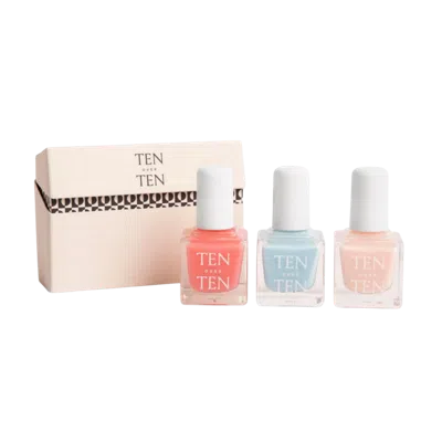 Tenoverten Nail Polish Trio In Transparent