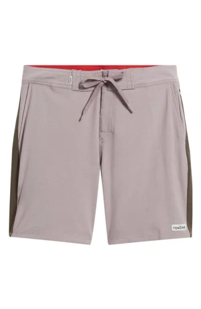 Tenōre Tuxedo Stripe Board Shorts In Purple