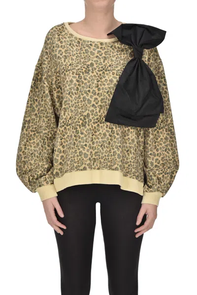 Tensione In Animal Print Sweatshirt